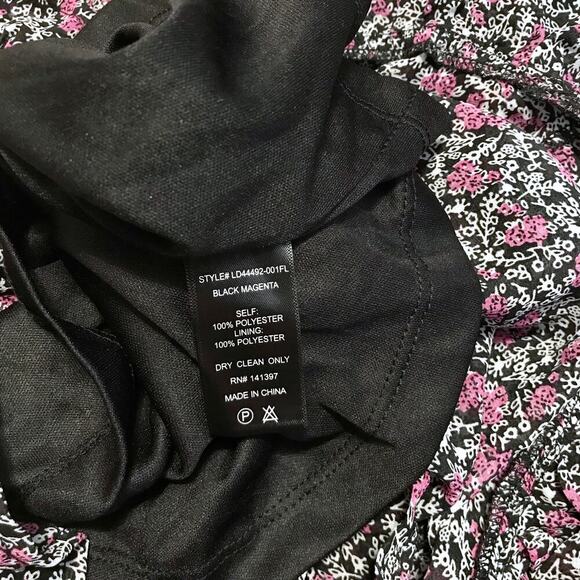 Floret Studios NWT Floral Mini Dress Women L - Picture 11 of 12